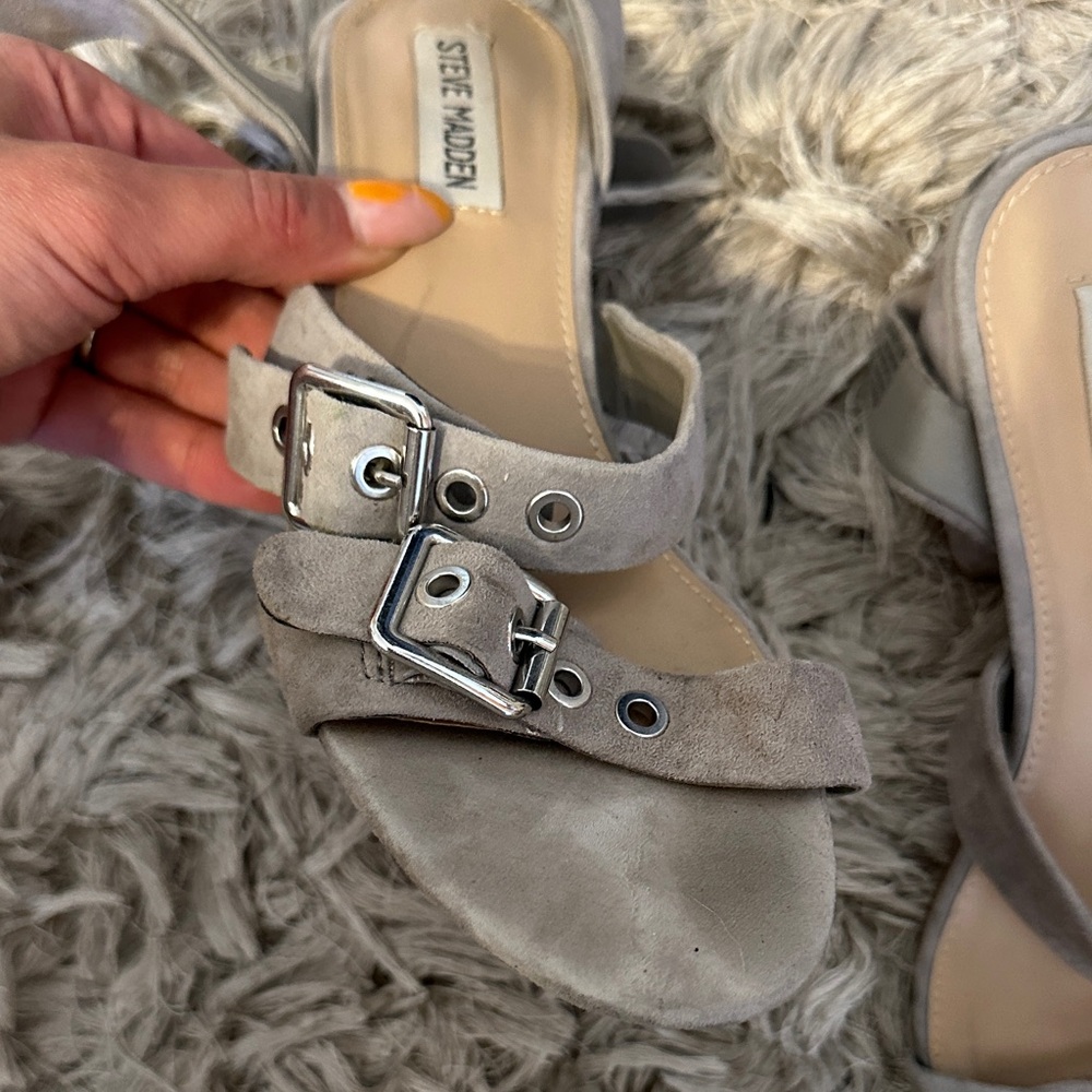 Steve Madden ROTATING GREY SUEDE - Picture 6 of 11